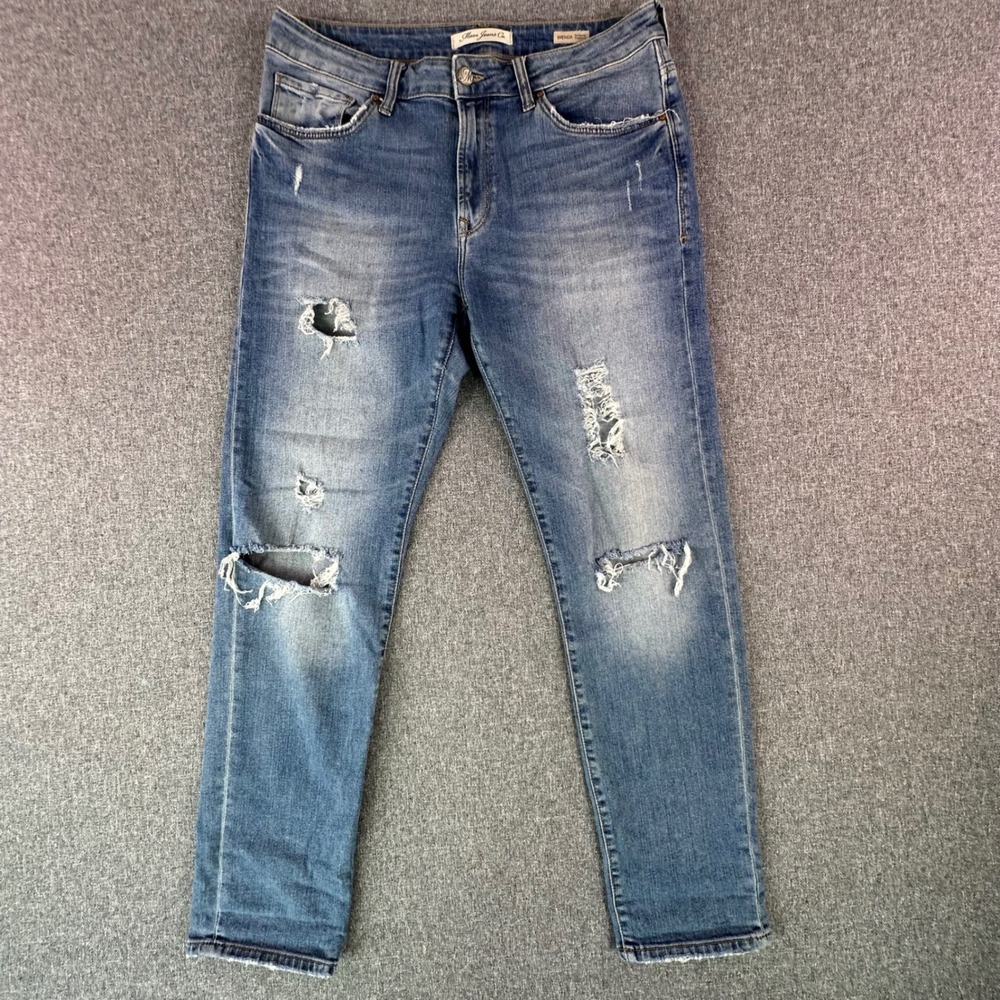 Mavi Jeans Co. Jeans Womens 29 Brenda Authentic Boyfriend Blue Distressed